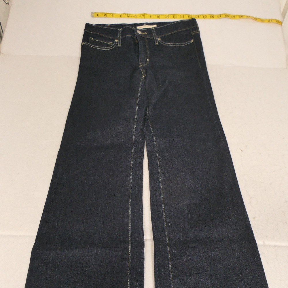 Levis Womens 314 Jeans 28 Dark Wash Shaping Straight Indigo Denim